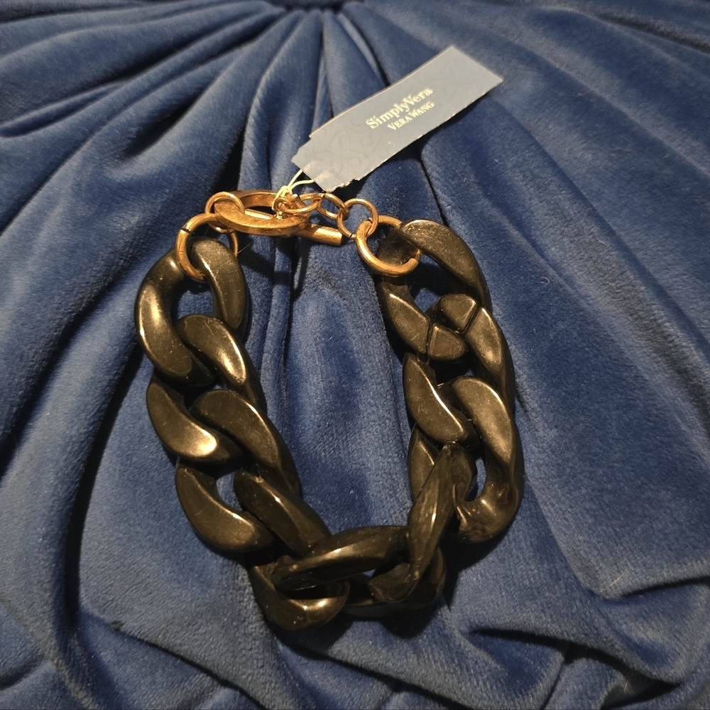 Simply Vera Vera Wang | Black and Gold Chain Bracelet